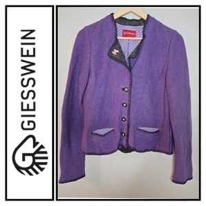 Purple cardigan wool Giesswein